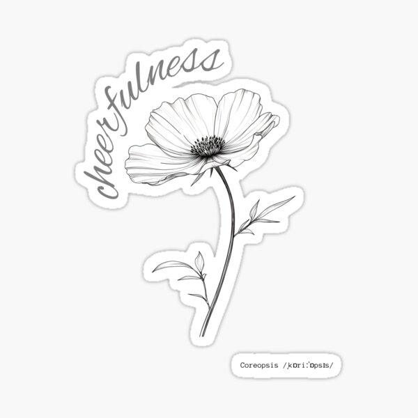 Item preview, Coreopsis is cheerfulness designed and sold by GabronDesign.