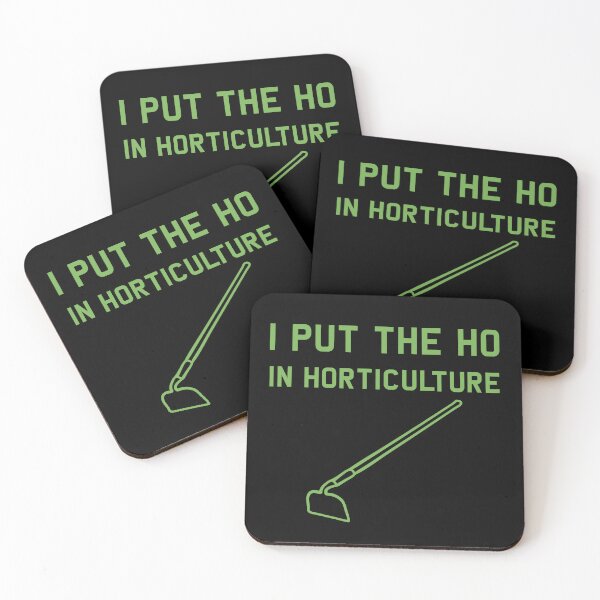 Item preview, ho in horticulture hoe funny gardening gardener green designed and sold by Alyn8.