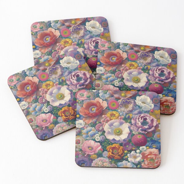 Item preview, Flowers, botanical, spring, floral pattern, cottagecore, japanese pop art designed and sold by Sugar Wisdom .