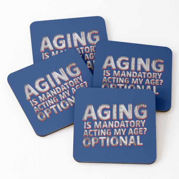 Item preview, Aging Humor Saying for Young at Heart designed and sold by Bliss Find And Design.