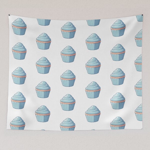 Item preview, Blue Frosted Cupcake designed and sold by UmbrellaStudio1.