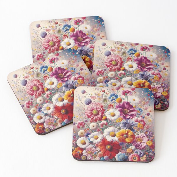 Item preview, Flowers, botanical, spring, floral pattern, cottagecore, japanese pop art designed and sold by Sugar Wisdom .