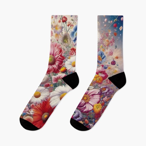 Item preview, Flowers, botanical, spring, floral pattern, cottagecore, japanese pop art designed and sold by Sugar Wisdom .