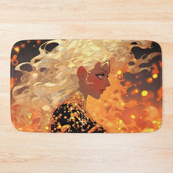 Item preview, Fire Fantasy Anime Girl designed and sold by bubblegoth.