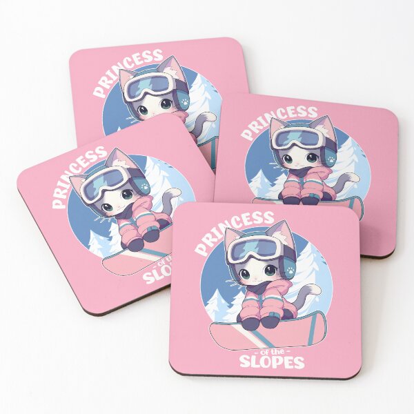 Item preview, Cute Snowboarding Cat | Princess of the Slopes designed and sold by Mamojiin.