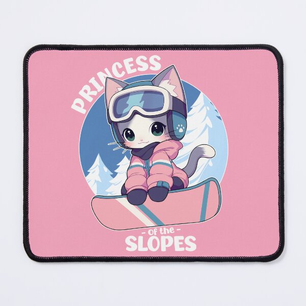 Item preview, Cute Snowboarding Cat | Princess of the Slopes designed and sold by Mamojiin.