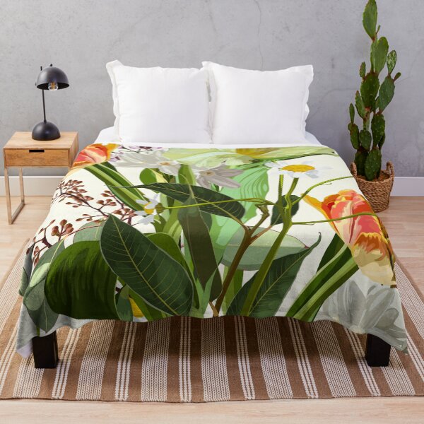 Item preview, Seamless pattern with orange yellow flowers, tulips, comomile, daffodils. designed and sold by MatyKotiv.