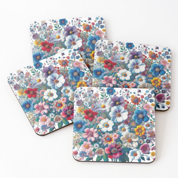 Item preview, Flowers, botanical, spring, floral pattern, cottagecore, japanese pop art designed and sold by Sugar Wisdom .