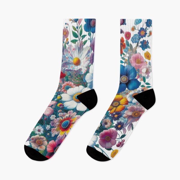 Item preview, Flowers, botanical, spring, floral pattern, cottagecore, japanese pop art designed and sold by Sugar Wisdom .