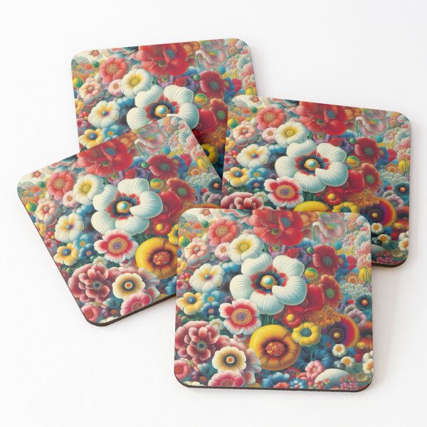 Item preview, Flowers, botanical, spring, floral pattern, cottagecore, japanese pop art designed and sold by Sugar Wisdom .