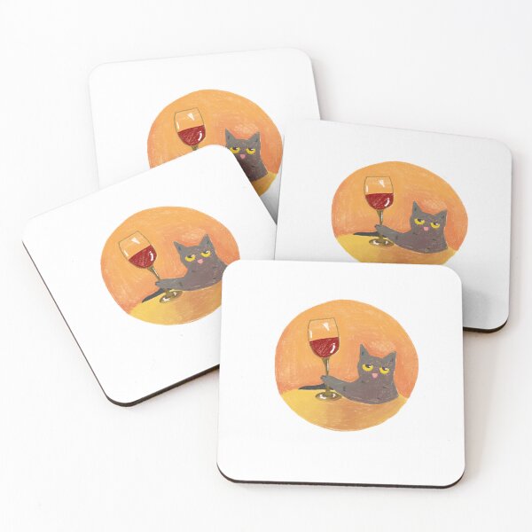 Item preview, Cat wine sticker designed and sold by deejavx.