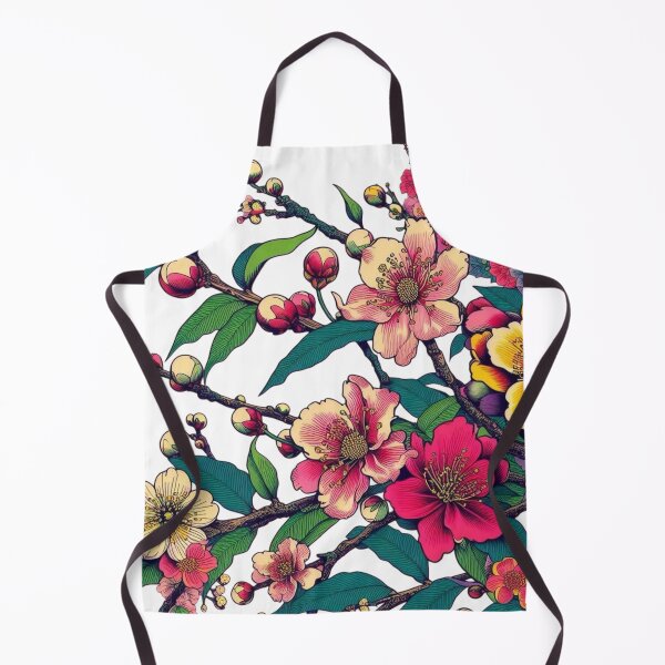 Item preview, Flowers, botanical, spring, floral pattern, cottagecore, japanese pop art designed and sold by Sugar Wisdom .