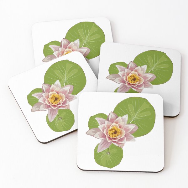 Item preview, Lotus flower, Waterlily and Nymphaea nouchali and leaf Botanical illustrations. designed and sold by MatyKotiv.