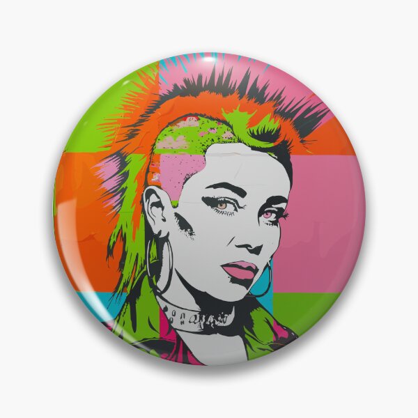 Item preview, Punk Rock T-Shirt – 80s Mohican Pop Art Graffiti Design designed and sold by paulo silveira.
