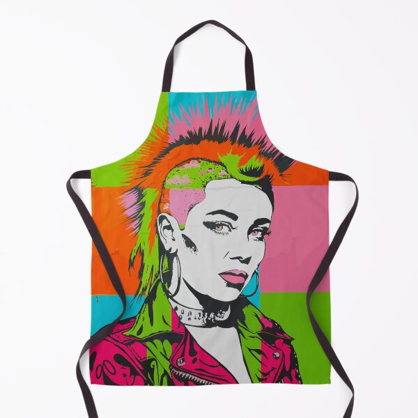 Item preview, Punk Rock T-Shirt – 80s Mohican Pop Art Graffiti Design designed and sold by paulo silveira.