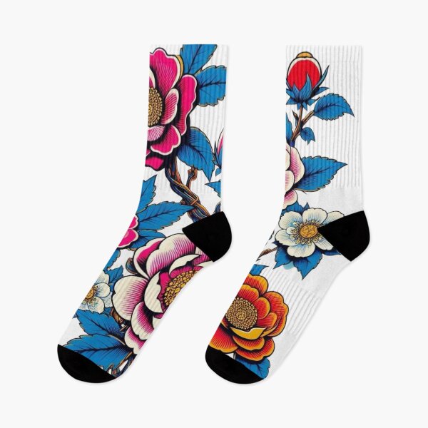 Item preview, Flowers, botanical, spring, floral pattern, cottagecore, japanese pop art designed and sold by Sugar Wisdom .