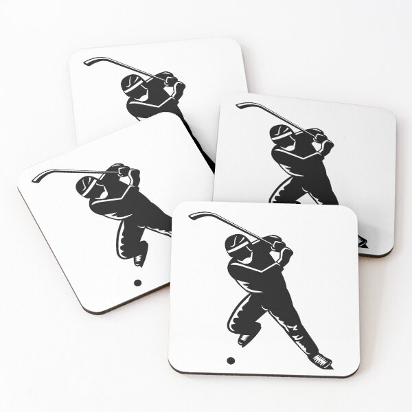 Item preview, Bandy Player Striking  Ball with Bandy Stick Silhouette Retro designed and sold by patrimonio.