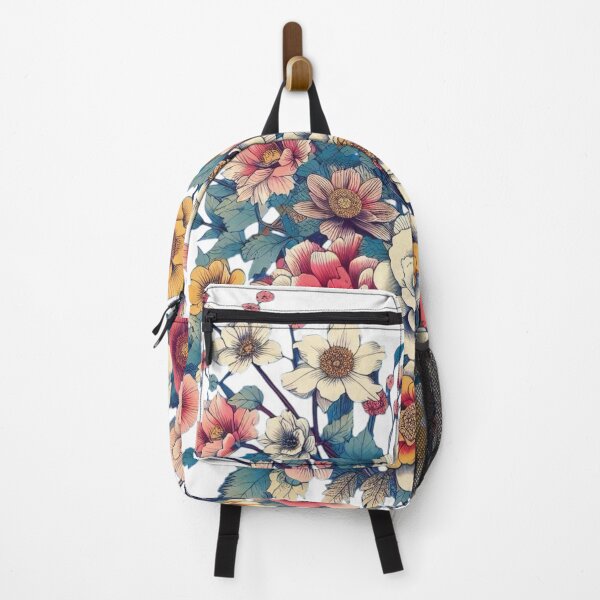 Item preview, Flowers, botanical, spring, floral pattern, cottagecore, japanese pop art designed and sold by Sugar Wisdom .