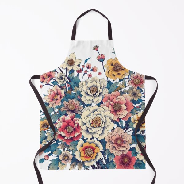 Item preview, Flowers, botanical, spring, floral pattern, cottagecore, japanese pop art designed and sold by Sugar Wisdom .