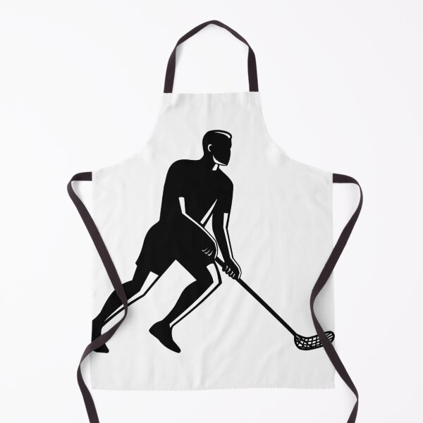 Item preview, Male Floorball Player With Stick and Ball Silhouette Retro designed and sold by patrimonio.