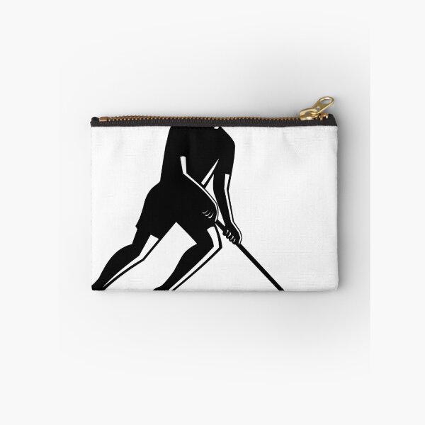 Item preview, Male Floorball Player With Stick and Ball Silhouette Retro designed and sold by patrimonio.