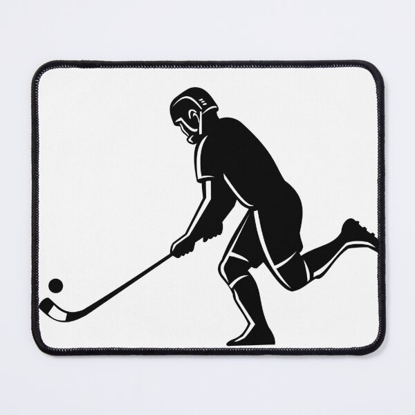 Item preview, Jugador de shinty con palo de caman haciendo un gesto de Keepy-Uppy con silueta retro designed and sold by patrimonio.