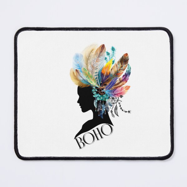 Item preview, Boho Feather Hairstyle Silhouette T-Shirt designed and sold by GorinART.