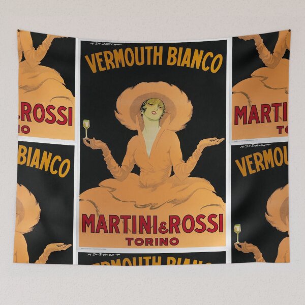 Item preview, Vermouth Bianco Martini Rossi Durino Marcello Dudovich vintage poster art designed and sold by Vintage Designs +.