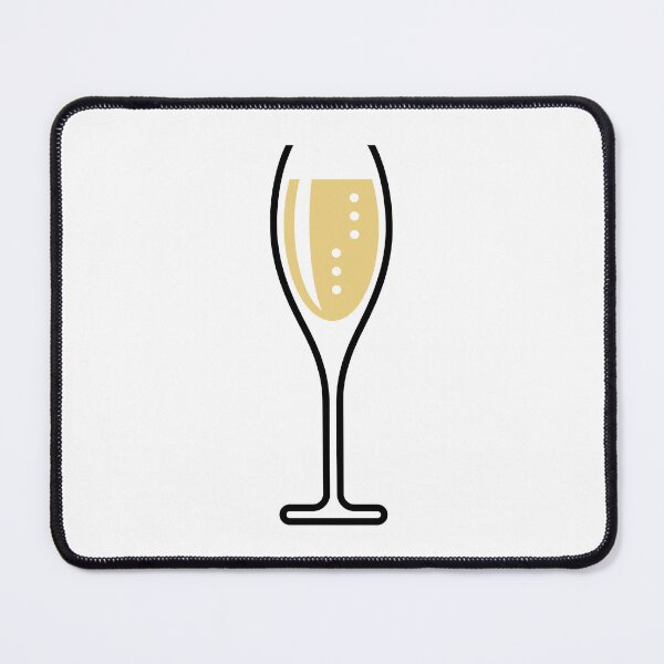 Item preview, Glass Of Sparkling Wine (Oval / Open / 2C) designed and sold by MrFaulbaum.