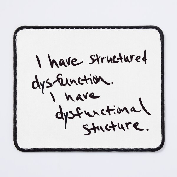 Item preview, Structured dysfunction, dysfunctional structure designed and sold by abeink.