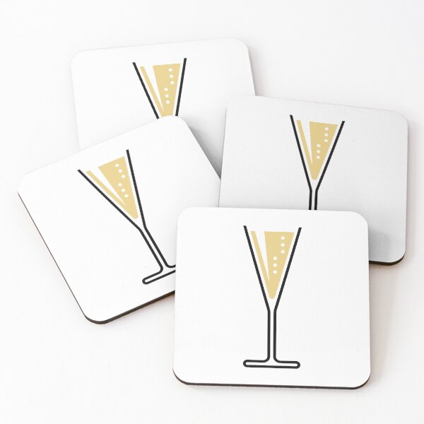 Item preview, Glass Of Sparkling Wine (Funnel / Open / 2C) designed and sold by MrFaulbaum.