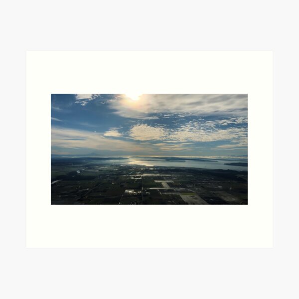 Item preview, Puget Sound from Mount Vernon designed and sold by flyscenicair.
