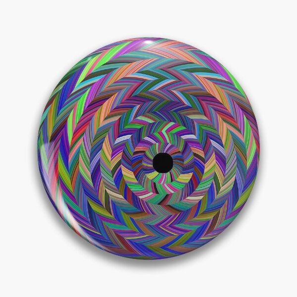 Item preview, colorful circle of zigzags designed and sold by chambergambit.