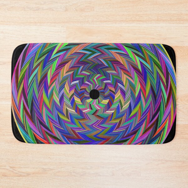 Item preview, colorful circle of zigzags designed and sold by chambergambit.