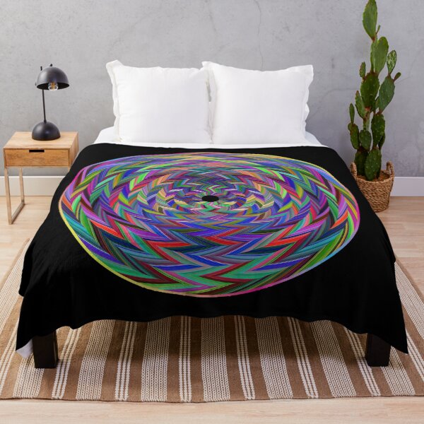 Item preview, colorful circle of zigzags designed and sold by chambergambit.