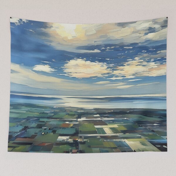 Item preview, Puget Sound from Mount Vernon (Impressionist) designed and sold by flyscenicair.