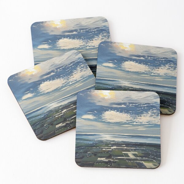 Item preview, Puget Sound from Mount Vernon (Oil Painting) designed and sold by flyscenicair.