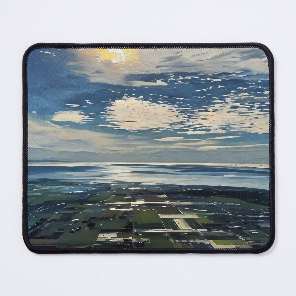 Item preview, Puget Sound from Mount Vernon (Oil Painting) designed and sold by flyscenicair.