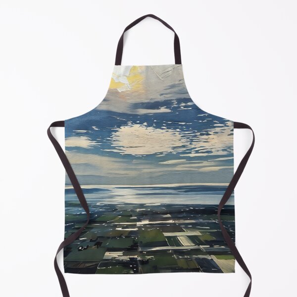 Item preview, Puget Sound from Mount Vernon (Oil Painting) designed and sold by flyscenicair.