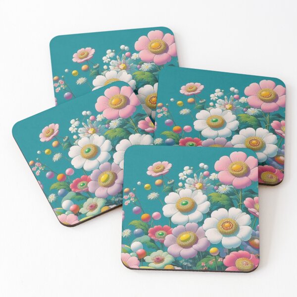 Item preview, Flowers, botanical, spring, floral pattern, cottagecore, japanese pop art designed and sold by Sugar Wisdom .