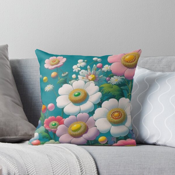 Item preview, Flowers, botanical, spring, floral pattern, cottagecore, japanese pop art designed and sold by Sugar Wisdom .