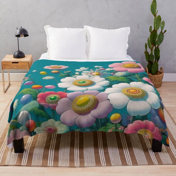 Item preview, Flowers, botanical, spring, floral pattern, cottagecore, japanese pop art designed and sold by Sugar Wisdom .