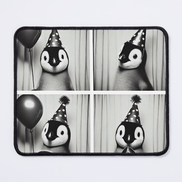 Item preview, Cute Penguin Posing in a Photobooth | Adorable Birthday Penguin | Funny Animal Photobooth Moments | Party-Ready Penguin designed and sold by PaintedPixels01.