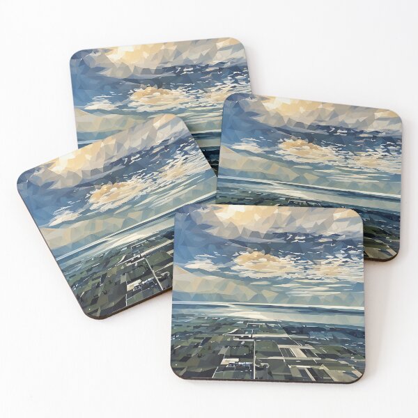 Item preview, Puget Sound from Mount Vernon (Poly Art) designed and sold by flyscenicair.