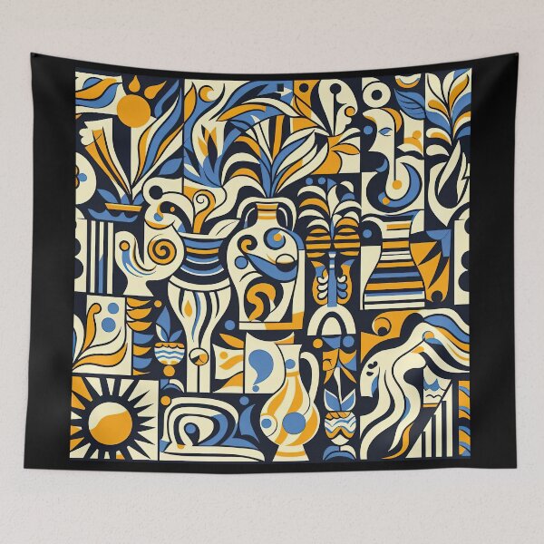 Item preview, Matisse Dark Jars Pattern Design designed and sold by Retr0Tshirts.