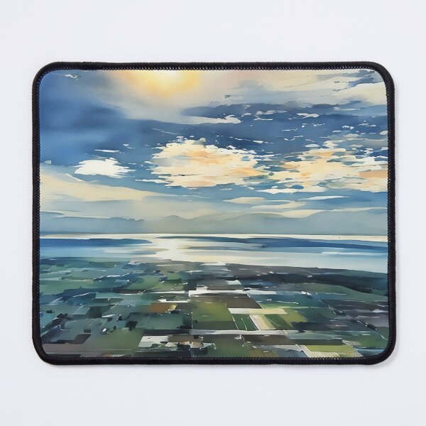 Item preview, Puget Sound from Mount Vernon (Watercolor) designed and sold by flyscenicair.