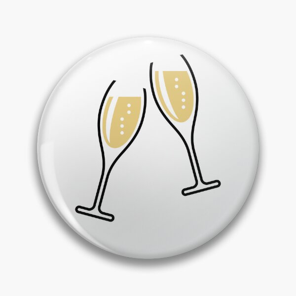 Item preview, 2 Glasses Of Sparkling Wine (Oval / Open / 2C) designed and sold by MrFaulbaum.