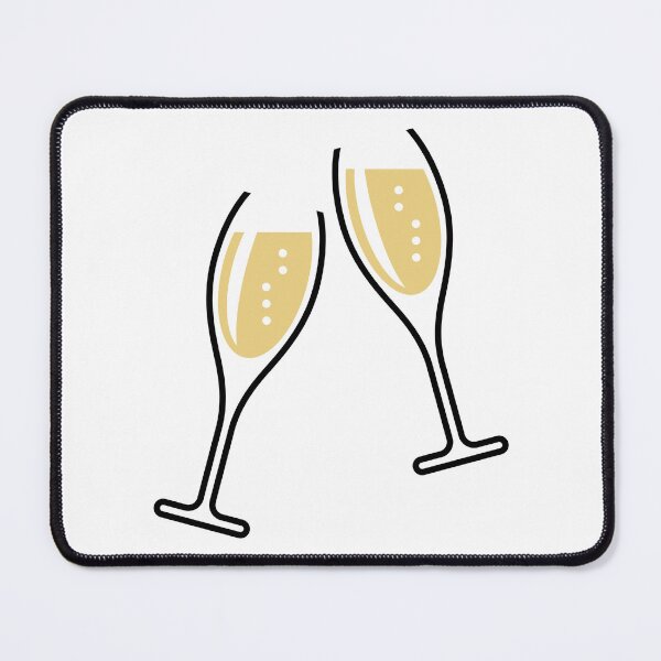 Item preview, 2 Glasses Of Sparkling Wine (Oval / Open / 2C) designed and sold by MrFaulbaum.