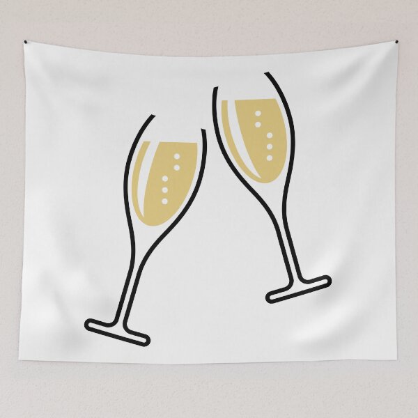Item preview, 2 Glasses Of Sparkling Wine (Oval / Open / 2C) designed and sold by MrFaulbaum.