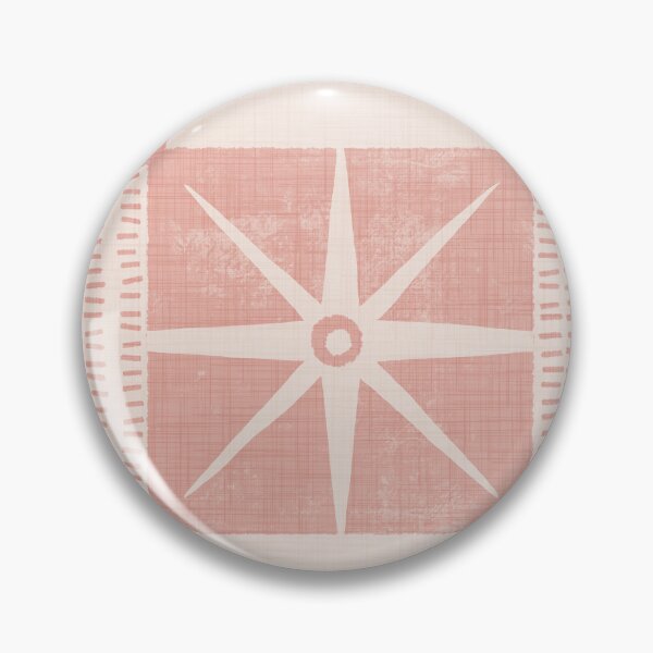 Item preview, Retro Starburst Quilt Block - Mid-Century Checkers Pink designed and sold by susycosta.